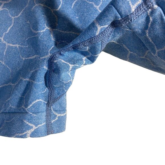 Yoga Trendy Allover Print Wideband Waist Sports Short Sz Large Athleisure Biker‎ - Picture 6 of 13